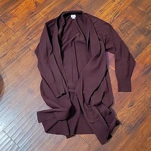 A New Day duster cardigan, brown, medium